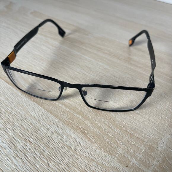 Hugo Boss Orange BO 0001 003 Eyeglasses READ Frames Only Metal Black 53-16-140 - Picture 9 of 10